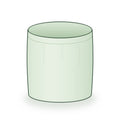 9 × 9 inch round grow bag, illustrated on a white background