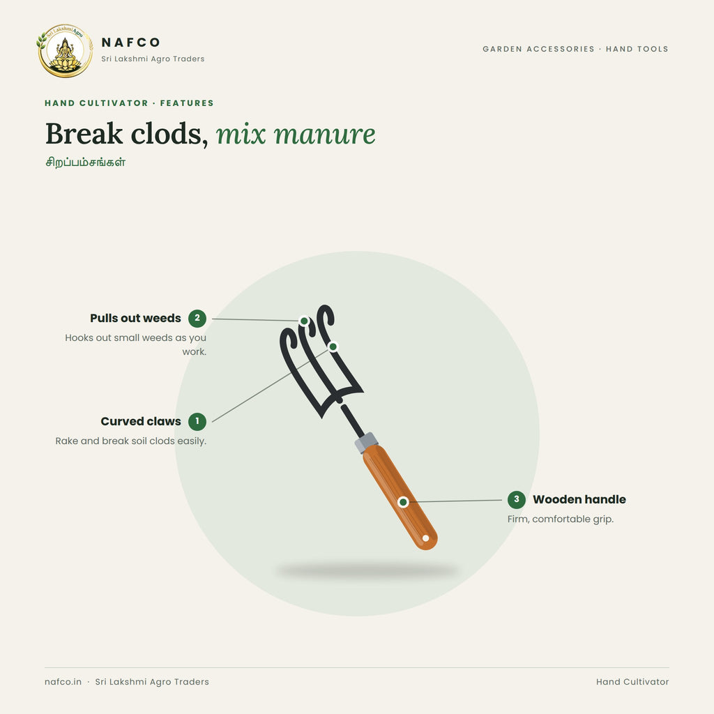 Hand Cultivator – features