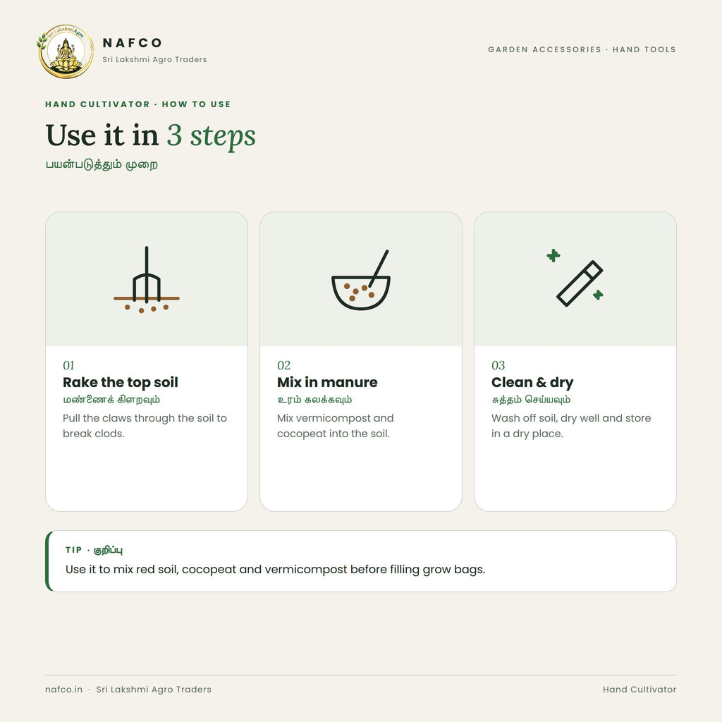 Hand Cultivator – how to use