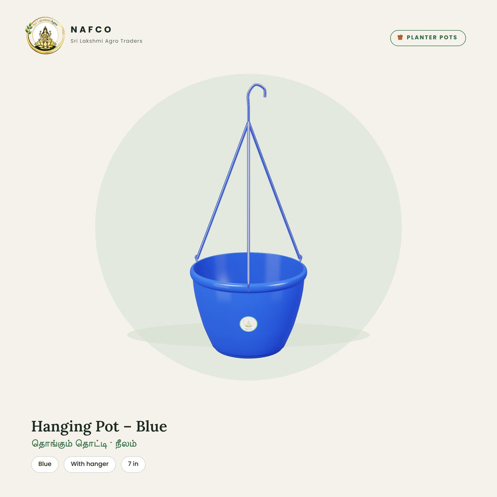 Hanging Pot – Blue