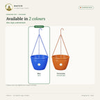 Hanging Pot – Blue – colour guide