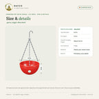 Hanging Pot with Chain – 6.5 Inch – size and details