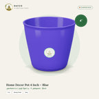 Home Decor Pot 4 Inch – Blue