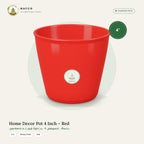 Home Decor Pot 4 Inch – Red