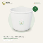 Indoor Pot 6 Inch – White (Classic)
