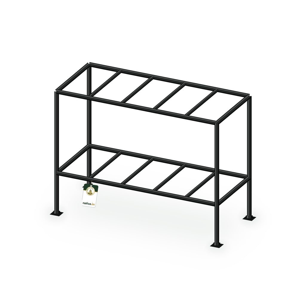 Iron Double Layer Stand – 24×10×18×6 in, Sri Lakshmi Agro plant stand on a white background
