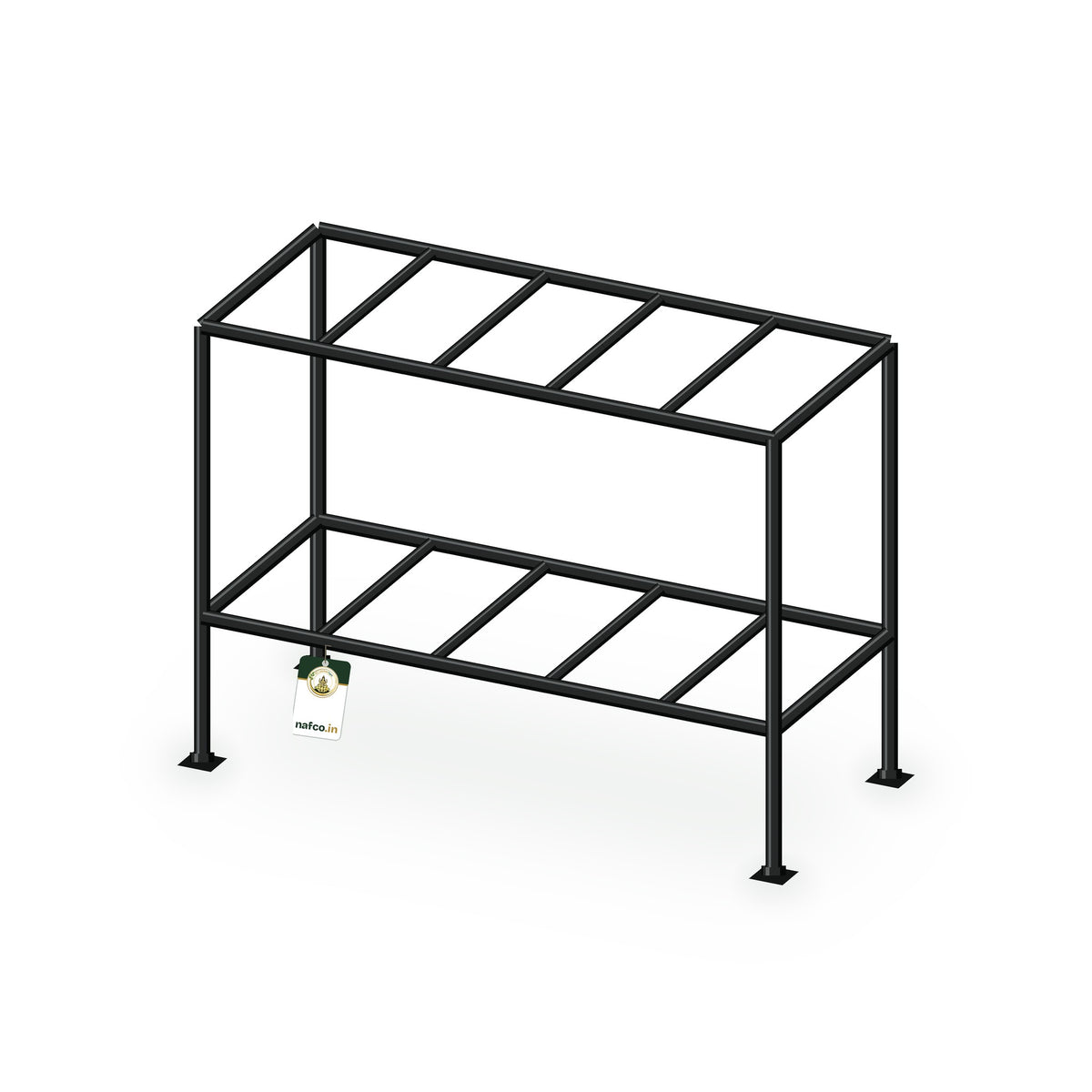 Iron Double Layer Stand – 24×10×18×6 in, Sri Lakshmi Agro plant stand on a white background