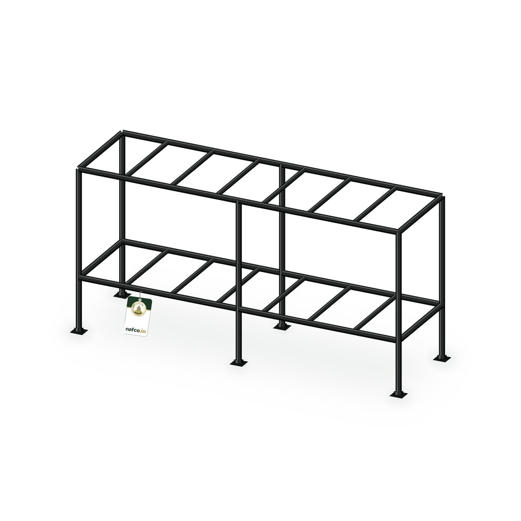 Iron Double Layer Stand – 36×10×18×6 in, Sri Lakshmi Agro plant stand on a white background