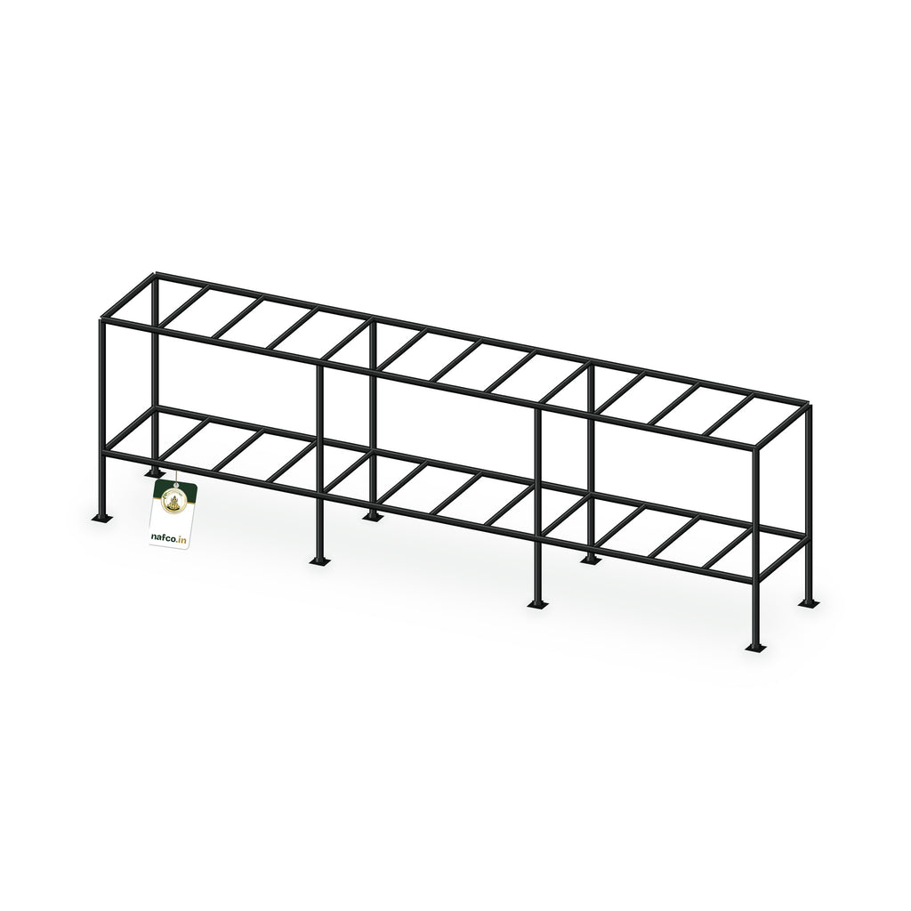 Iron Double Layer Stand – 60×10×18×6 in, Sri Lakshmi Agro plant stand on a white background