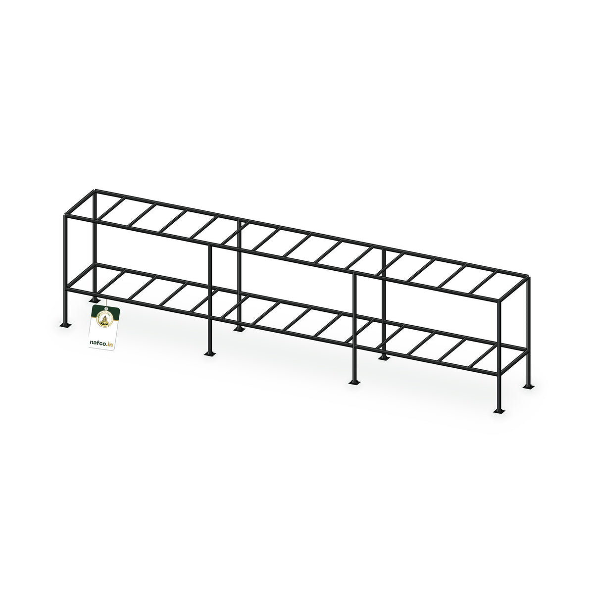 Iron Double Layer Stand – 72×10×18×6 in, Sri Lakshmi Agro plant stand on a white background