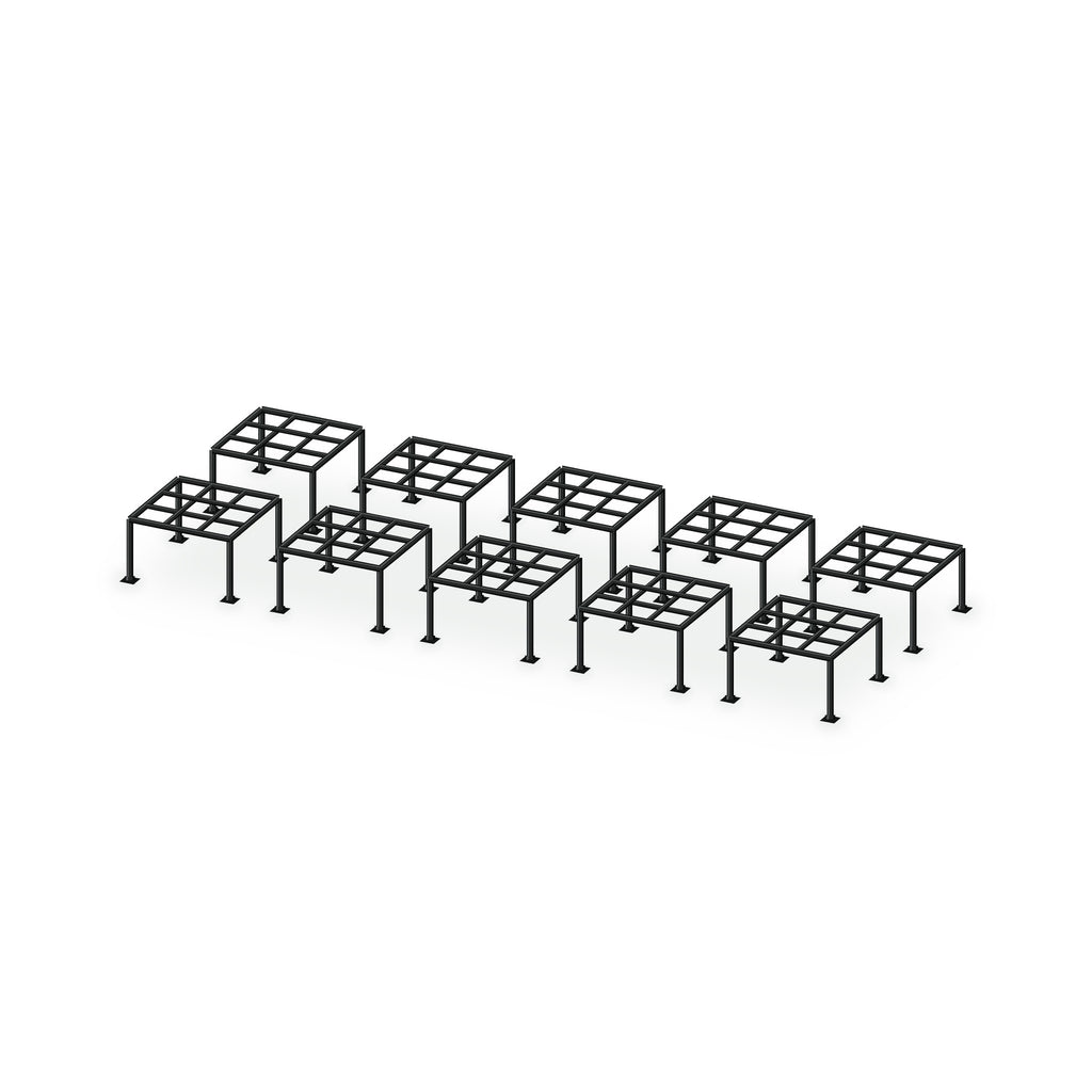 Iron Square Stand – 10×10 in, Pack of 10, Sri Lakshmi Agro plant stand on a white background