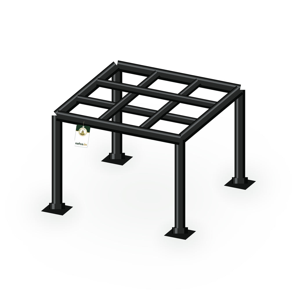 Iron Square Stand – 8×8 in, Sri Lakshmi Agro plant stand on a white background