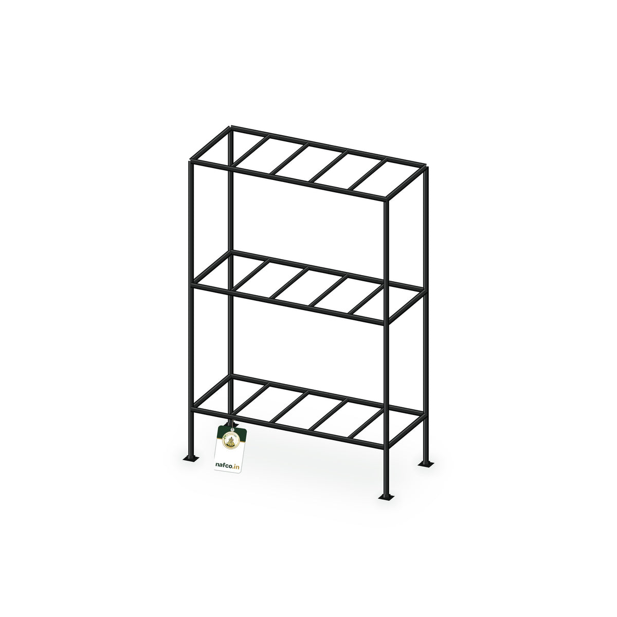 Iron Three Layer Stand – 24×10×36×6 in, Sri Lakshmi Agro plant stand on a white background