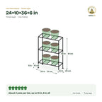 Iron Three Layer Stand – 24×10×36×6 in size guide with dimensions and how many pots it holds