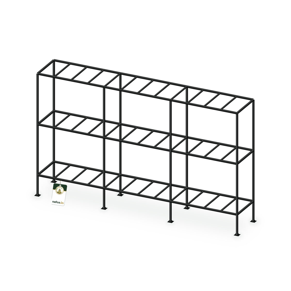 Iron Three Layer Stand – 60×10×36×6 in, Sri Lakshmi Agro plant stand on a white background