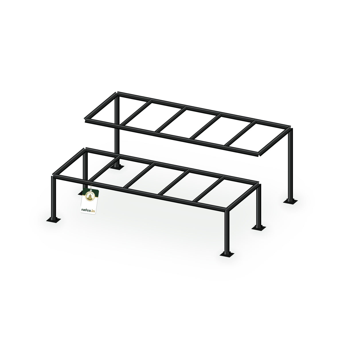Iron Two Step Stand – 24×18×10×6 in, Sri Lakshmi Agro plant stand on a white background