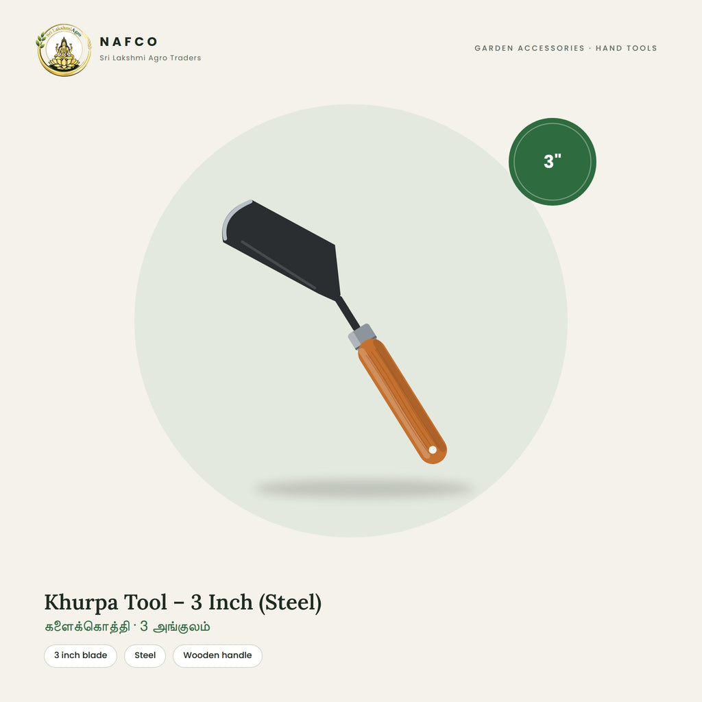 Khurpa Tool – 3 Inch (Steel)