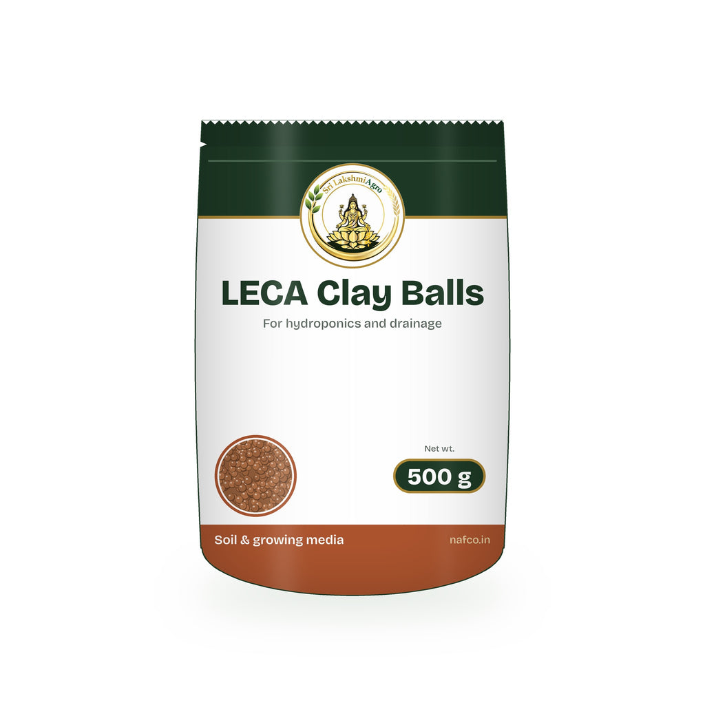 LECA Clay Balls – 500 g in a Sri Lakshmi Agro stand-up pouch