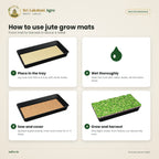 Jute Grow Mat for Microgreens – 10 × 20 inch – how to use