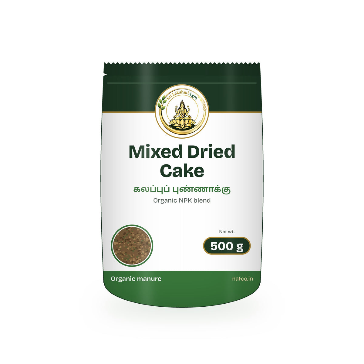 Mixed Dried Cake – 500 g in a Sri Lakshmi Agro stand-up pouch