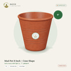 Mud Pot 11 Inch – Cone Shape