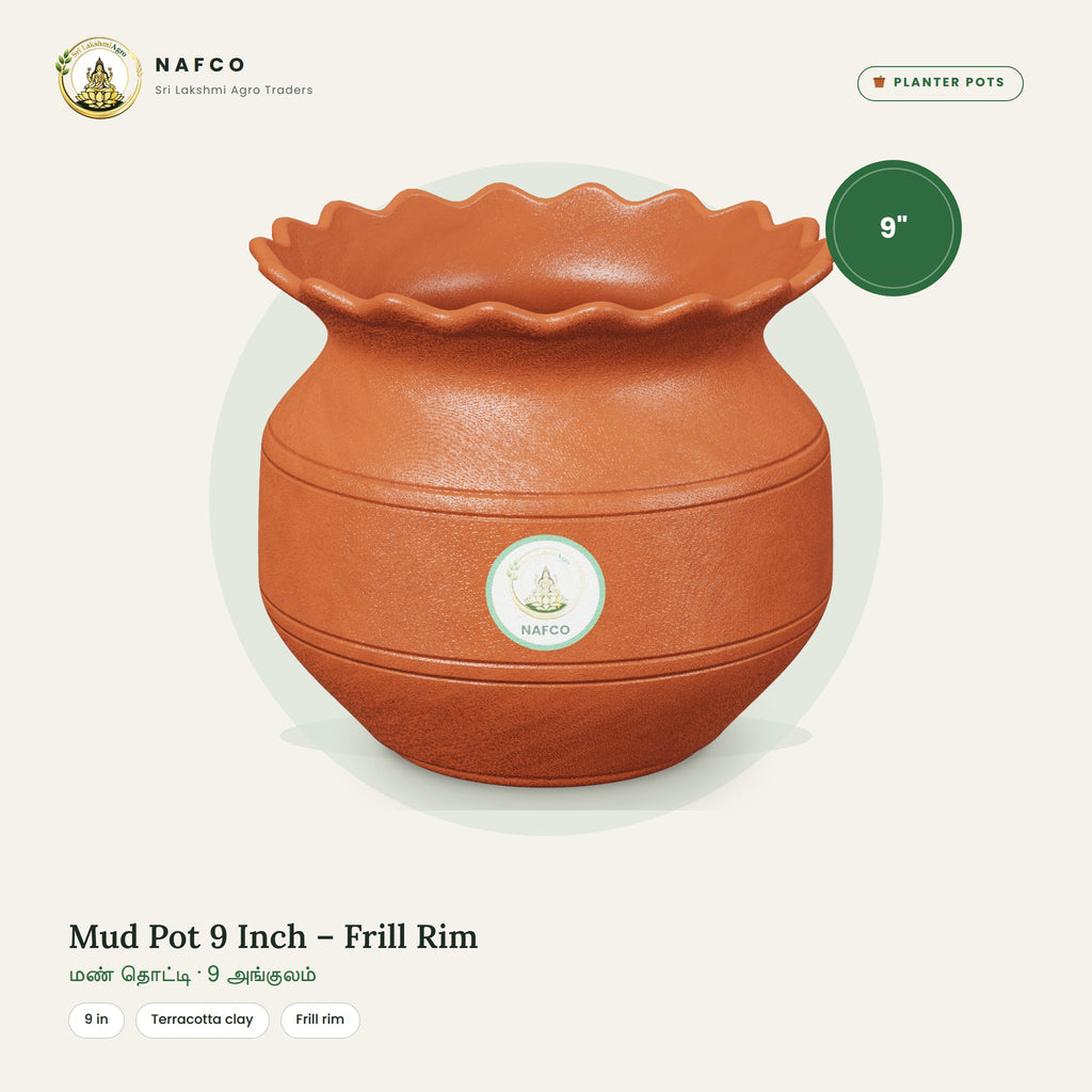 Mud Pot 9 Inch – Frill Rim