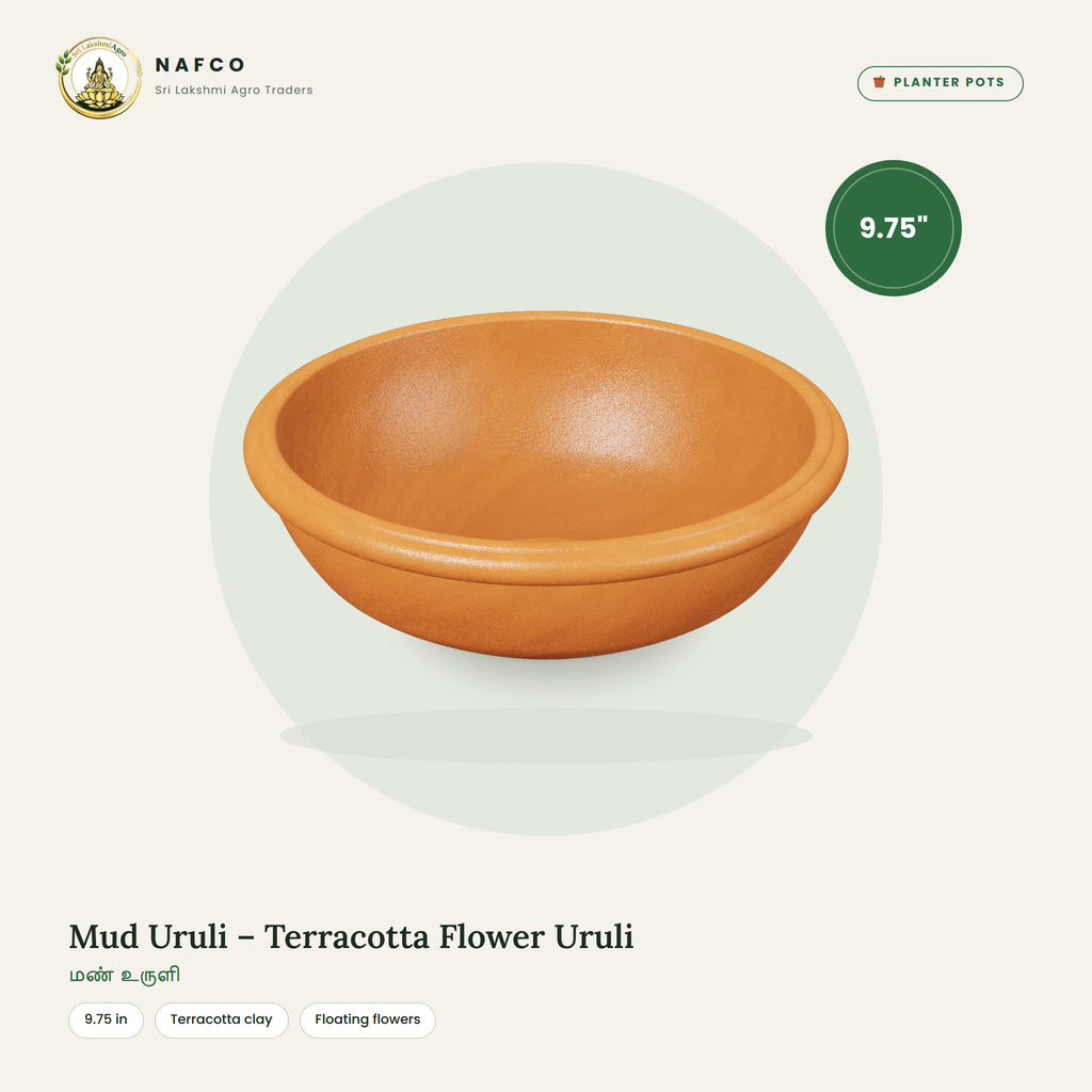 Mud Uruli – Terracotta Flower Uruli