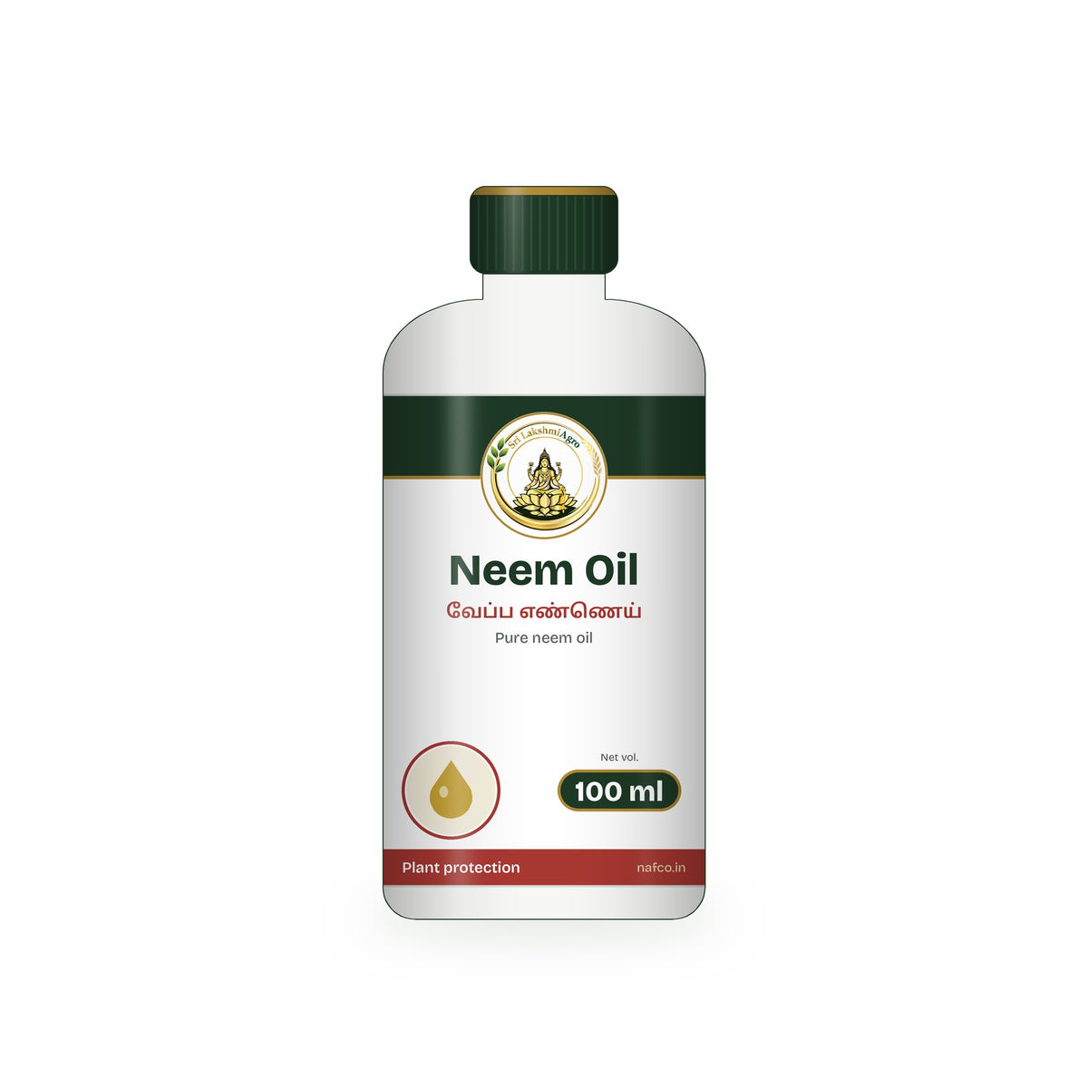 Neem Oil – 100 ml in a Sri Lakshmi Agro bottle