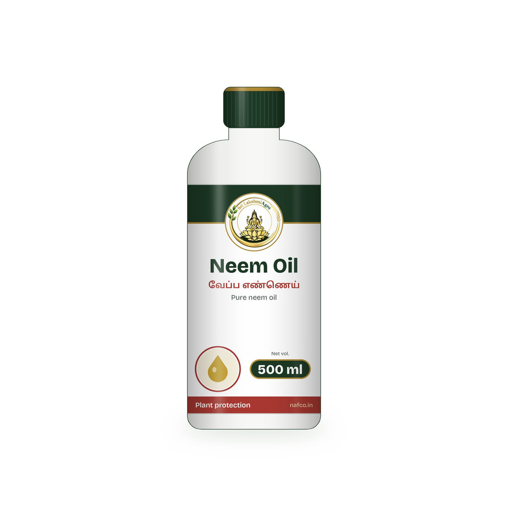 Neem Oil – 500 ml in a Sri Lakshmi Agro bottle