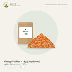 Orange Pebbles – 1 kg (Unpolished)