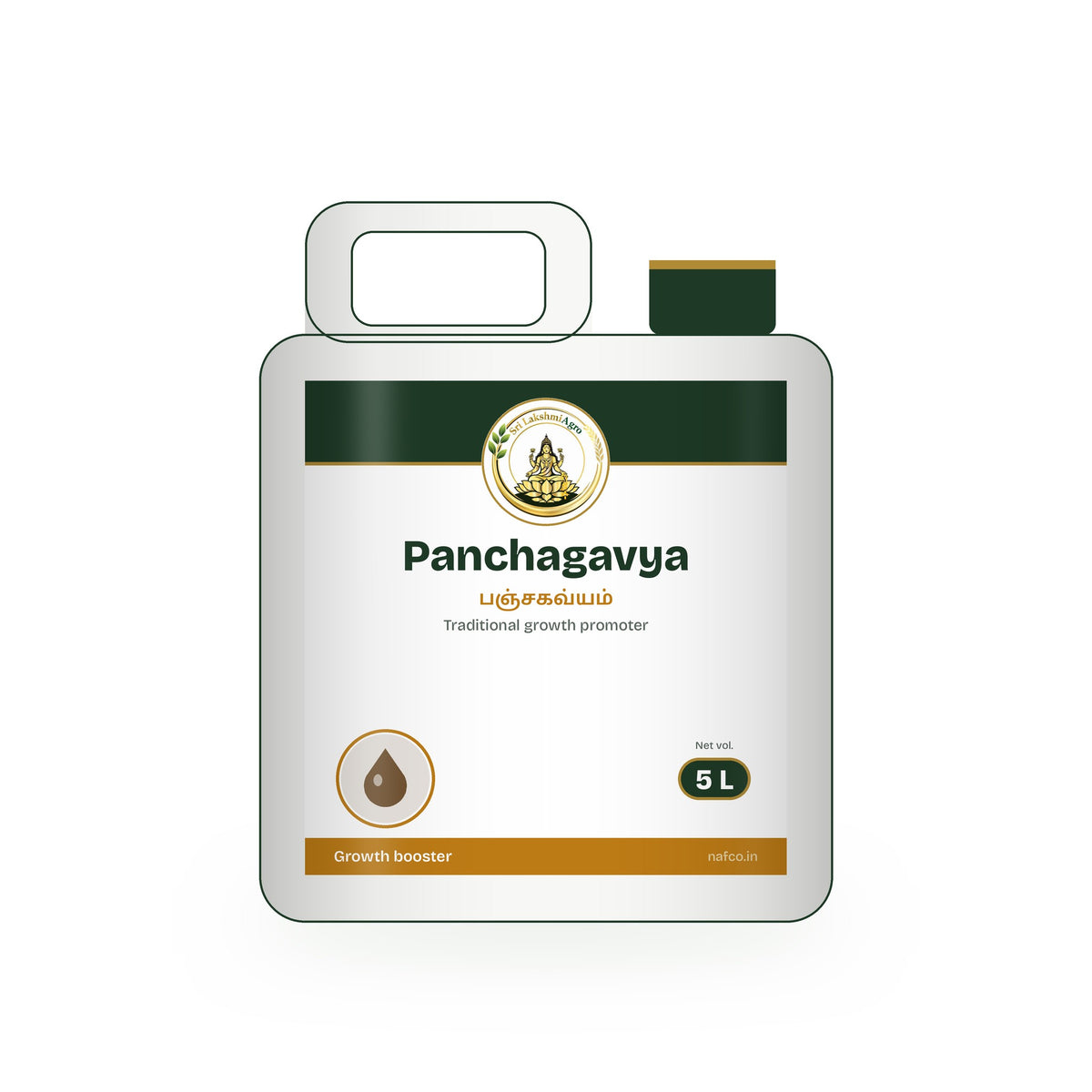 Panchagavya – 5 L in a Sri Lakshmi Agro jerry can
