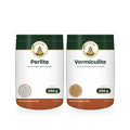 Perlite 250 g + Vermiculite 250 g Combo: Sri Lakshmi Agro packs shown together