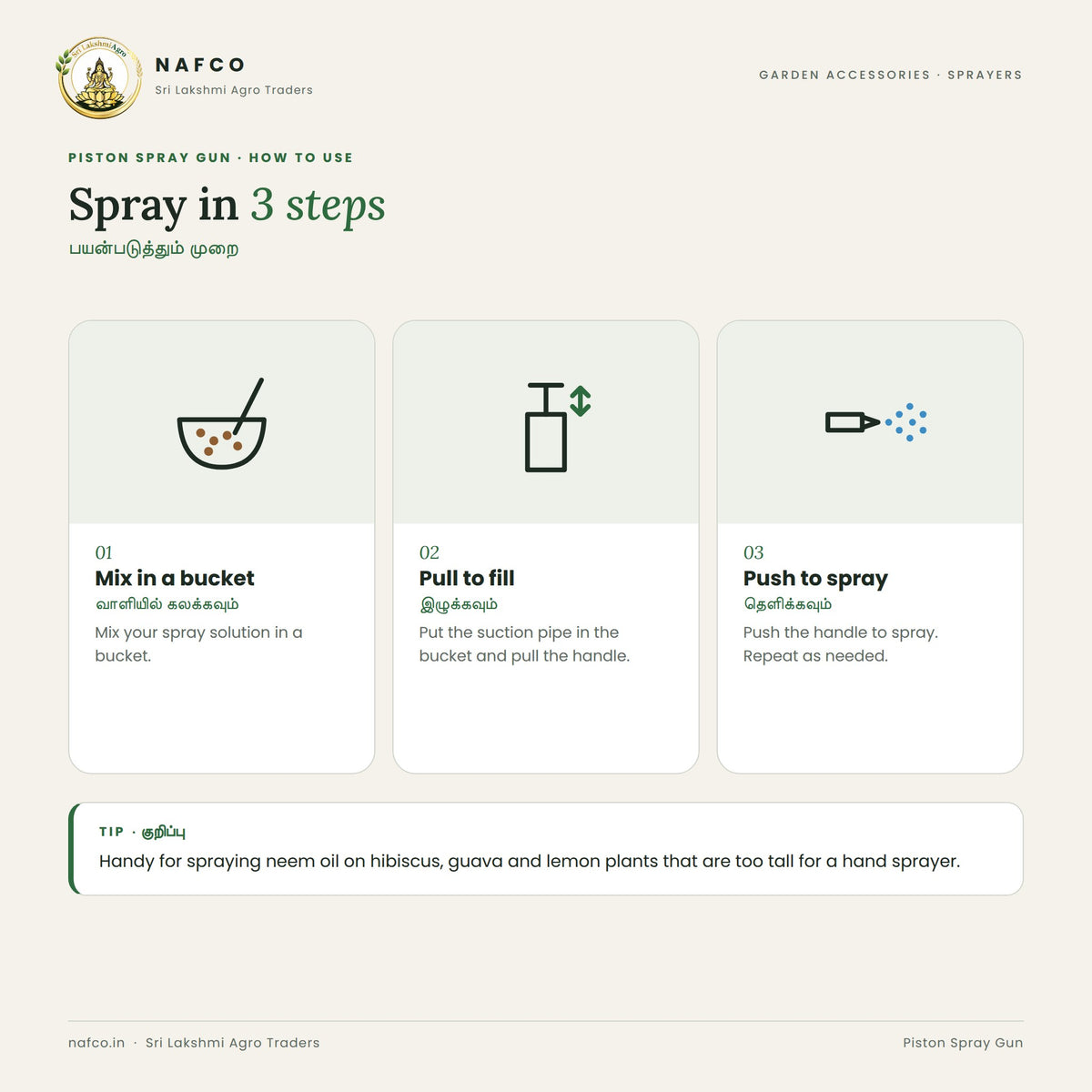Piston Spray Gun – how to use