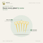 Plant Name Stick – features