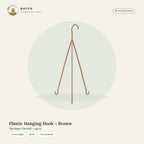 Plastic Hanging Hook – Brown