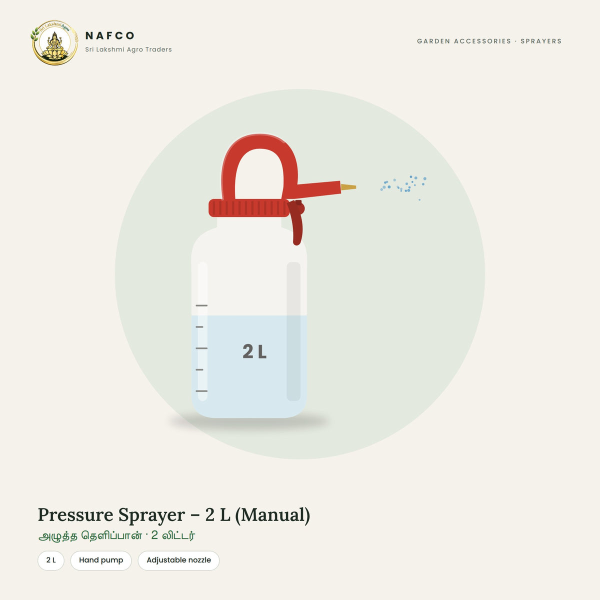 Pressure Sprayer – 2 L (Manual)