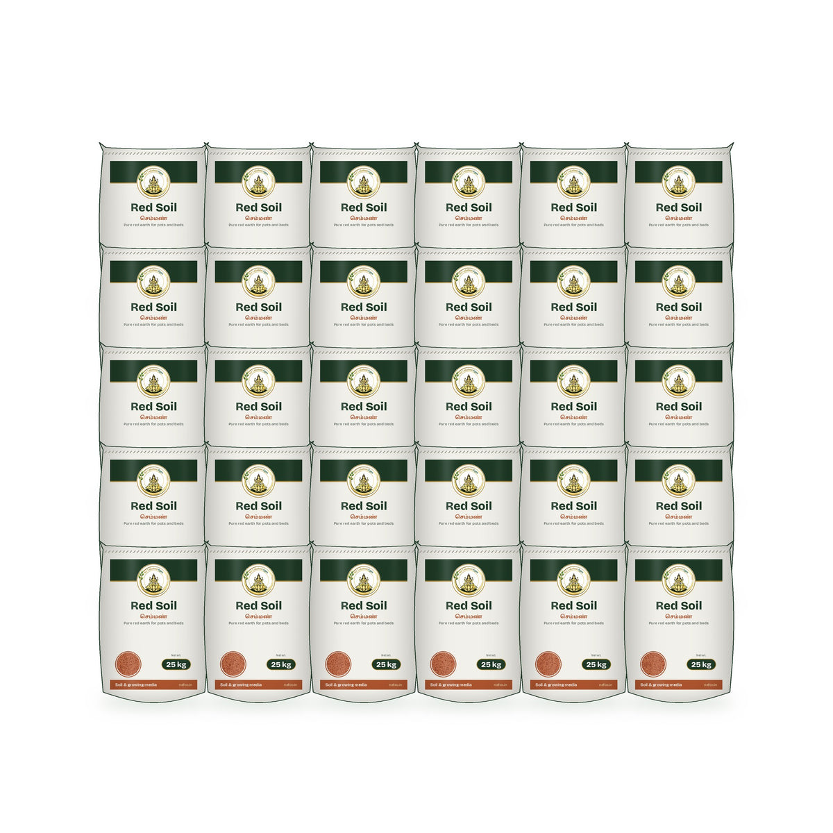 Red Soil – 25 kg, Pack of 30: Sri Lakshmi Agro packs grouped together