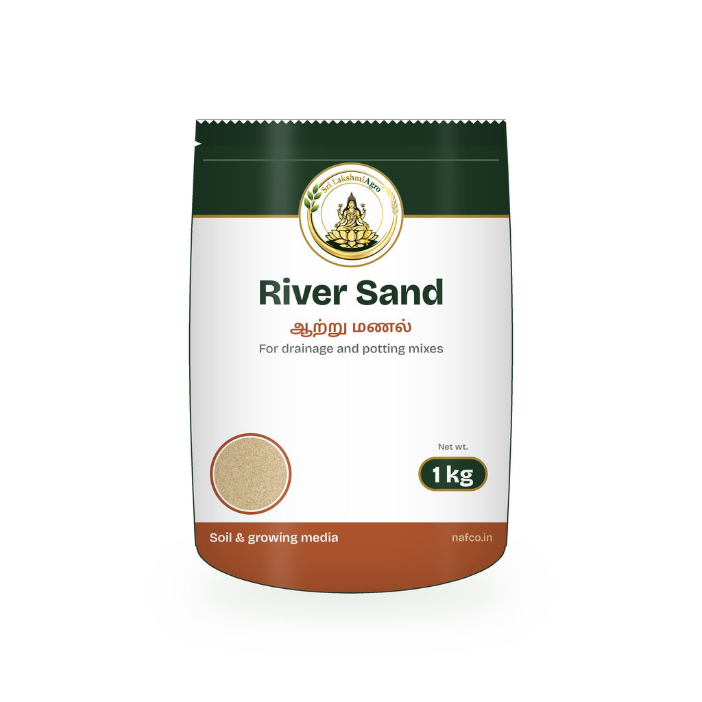 River Sand – 1 kg in a Sri Lakshmi Agro stand-up pouch