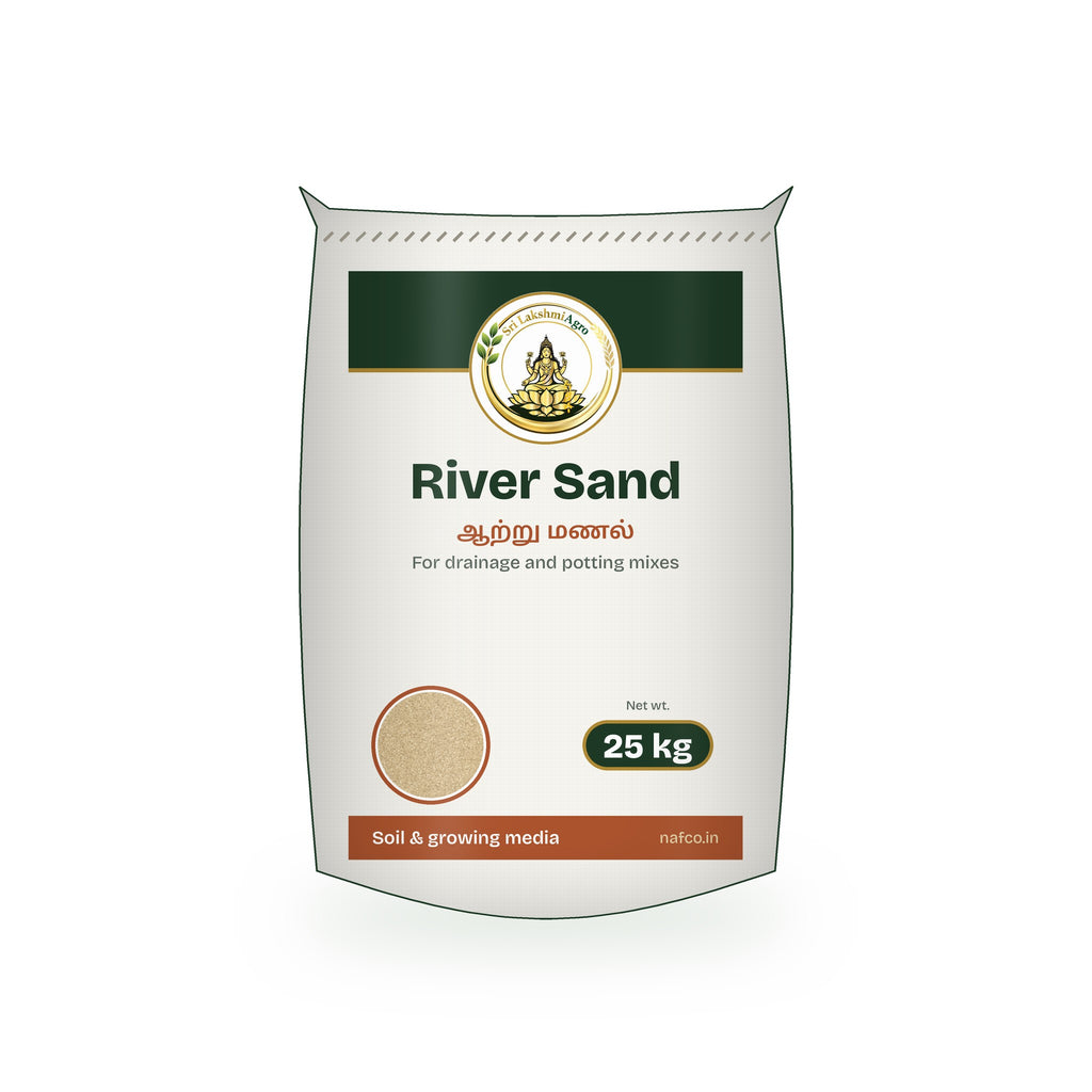River Sand – 25 kg in a Sri Lakshmi Agro woven sack