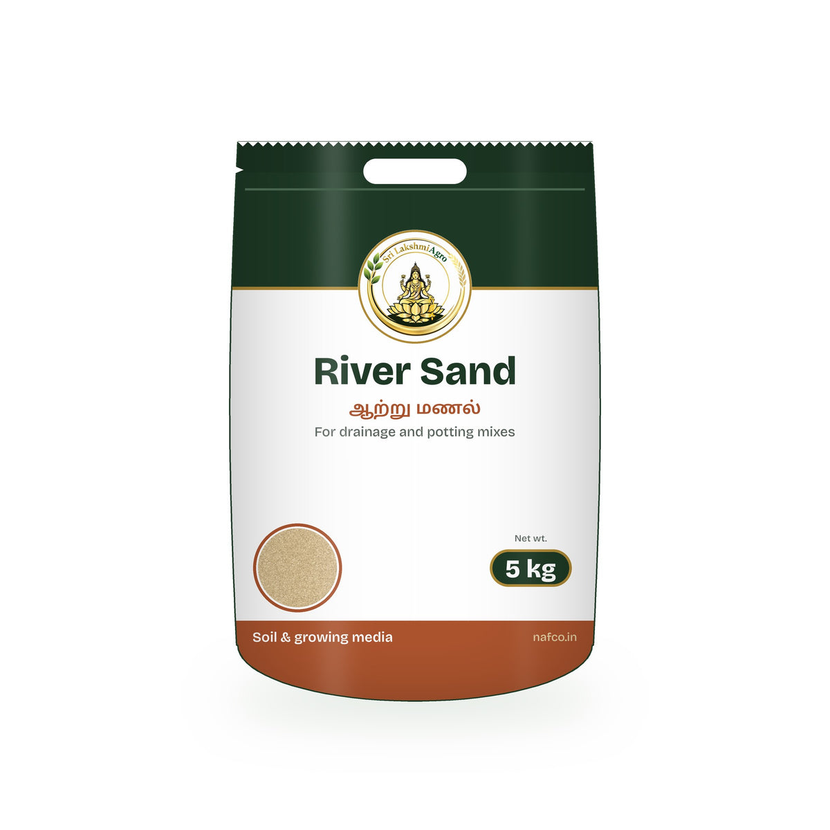 River Sand – 5 kg in a Sri Lakshmi Agro bag