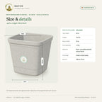 Roto Moulding Planter – 16 Inch – size and details