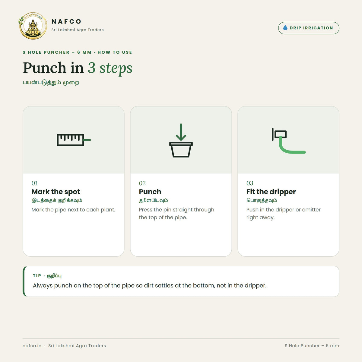 S Hole Puncher – 6 mm – how to use