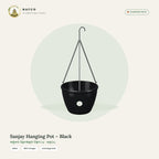Sanjay Hanging Pot – Black