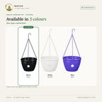 Sanjay Hanging Pot – Black – colour guide