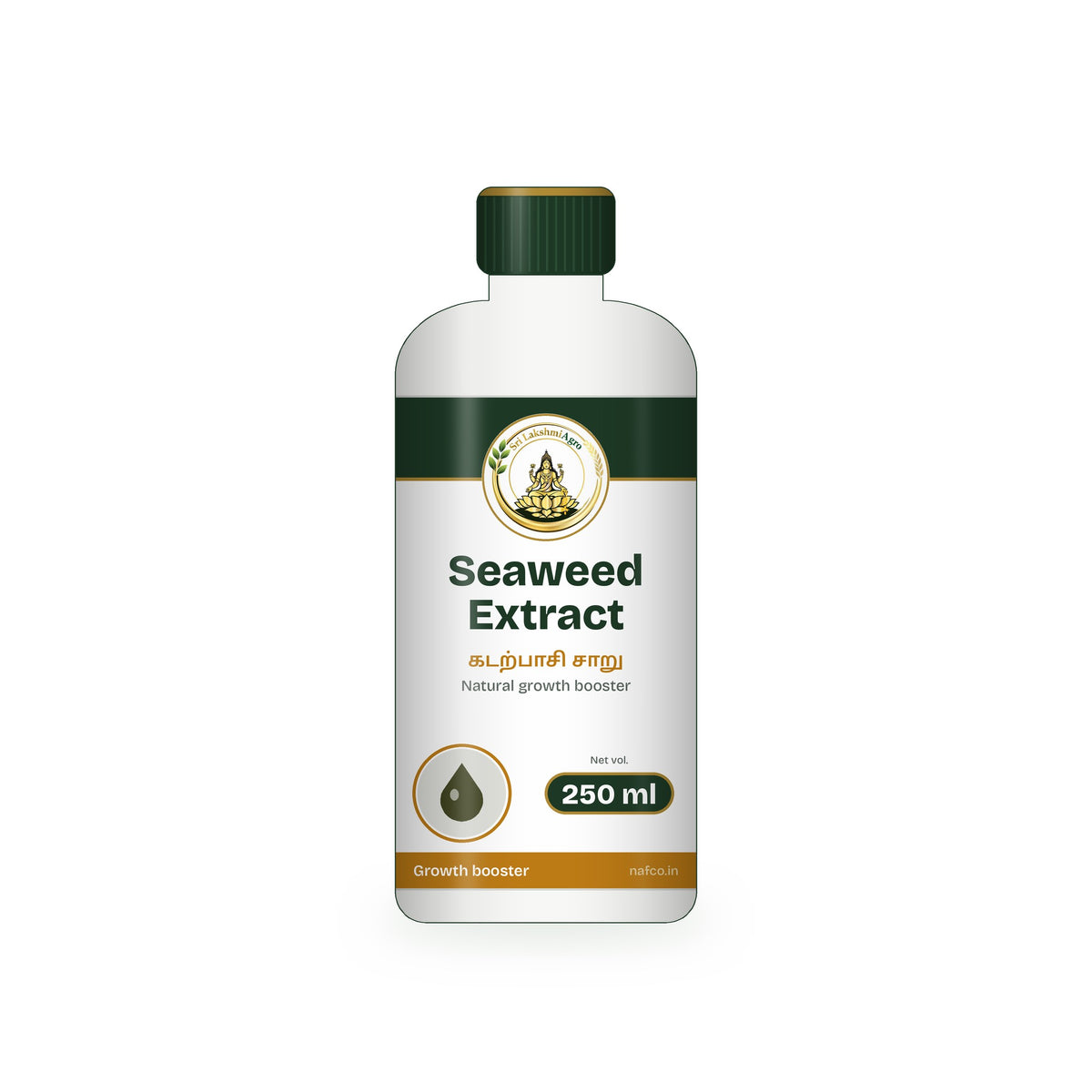 Seaweed Extract – 250 ml in a Sri Lakshmi Agro bottle