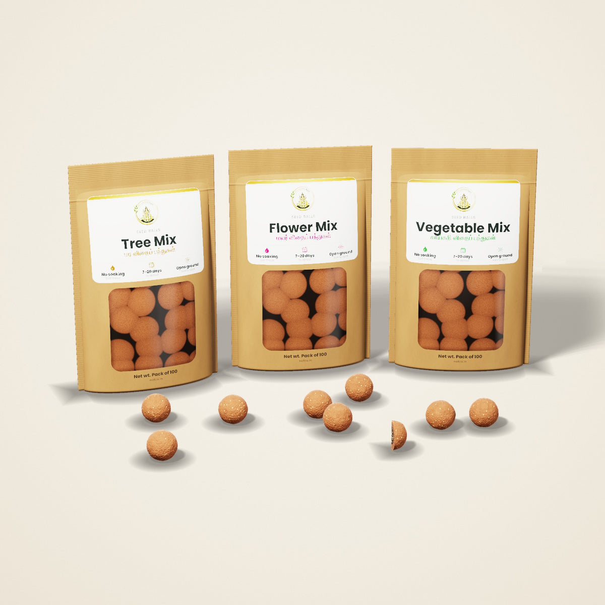 Seed Balls – Bulk Pack (100 / 500)
