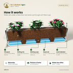 Self-Watering Rectangular Planter – Window Box – how it works