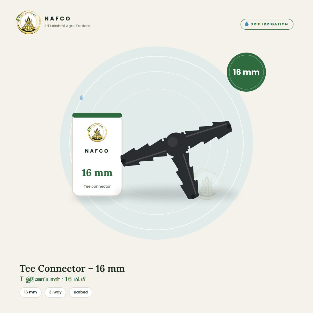 Tee Connector – 16 mm