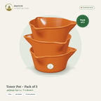 Tower Pot – Pack of 3