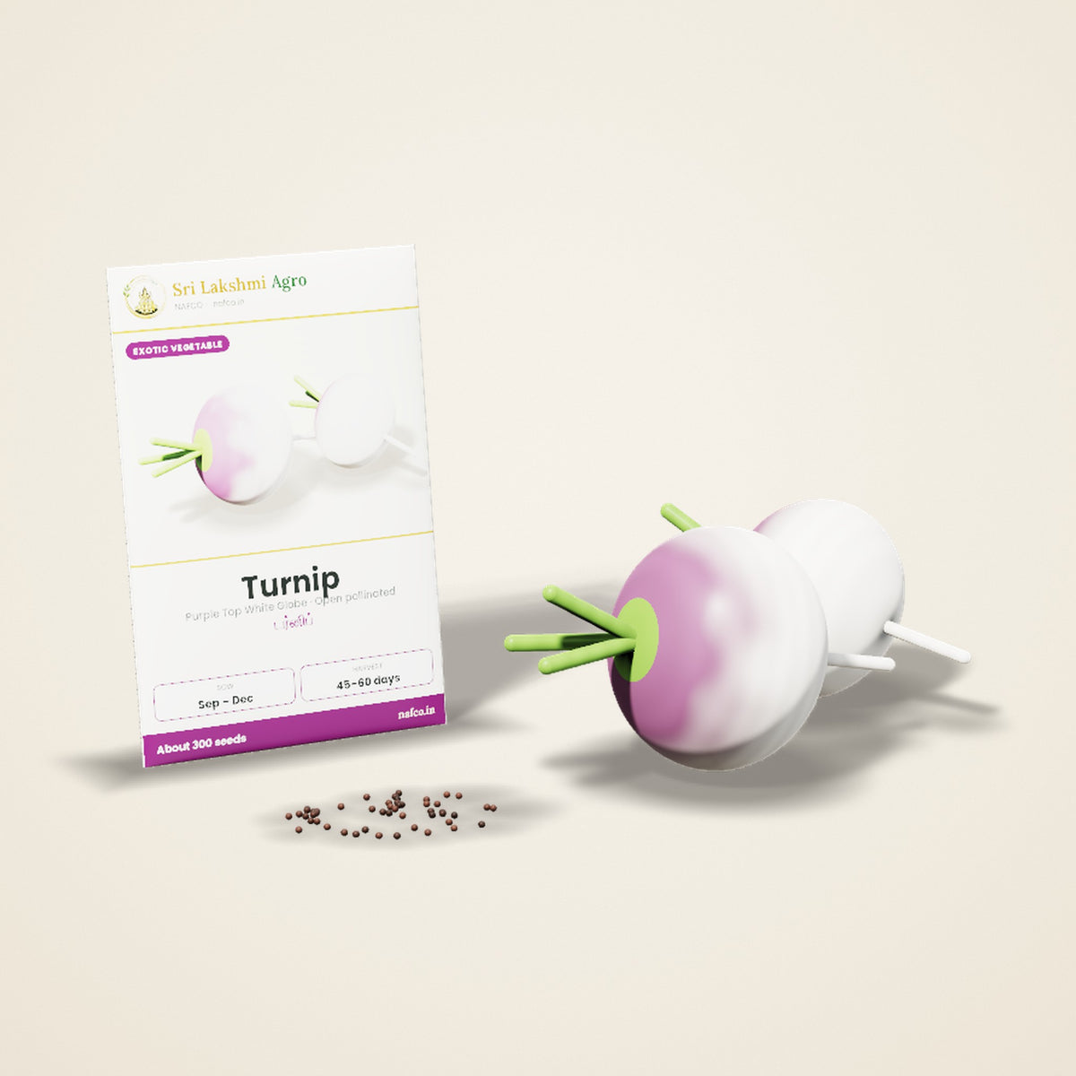 Turnip Seeds – Purple Top White Globe